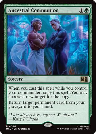 Ancestral Communion (Surge Foil)  [Foil]  (MSC-064) - [Commander: Marvel Super Heroes]
