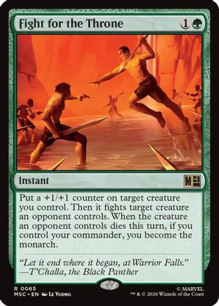 Fight for the Throne (Surge Foil)  [Foil]  (MSC-065) - [Commander: Marvel Super Heroes]