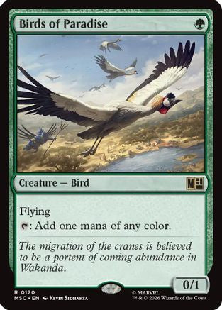 Birds of Paradise (Surge Foil)  [Foil]  (MSC-170) - [Commander: Marvel Super Heroes]