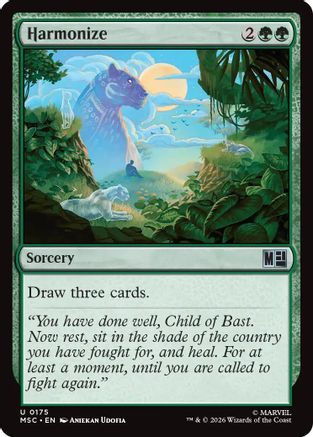 Harmonize (Surge Foil)  [Foil]  (MSC-175) - [Commander: Marvel Super Heroes]