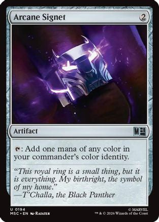 Arcane Signet (0194) (Surge Foil)  [Foil]  (MSC-194) - [Commander: Marvel Super Heroes]