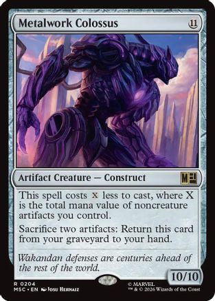 Metalwork Colossus (Surge Foil)  [Foil]  (MSC-204) - [Commander: Marvel Super Heroes]