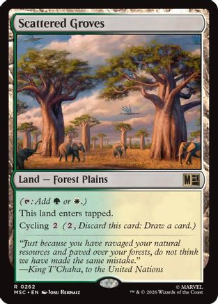 Scattered Groves (Surge Foil)  [Foil]  (MSC-262) - [Commander: Marvel Super Heroes]
