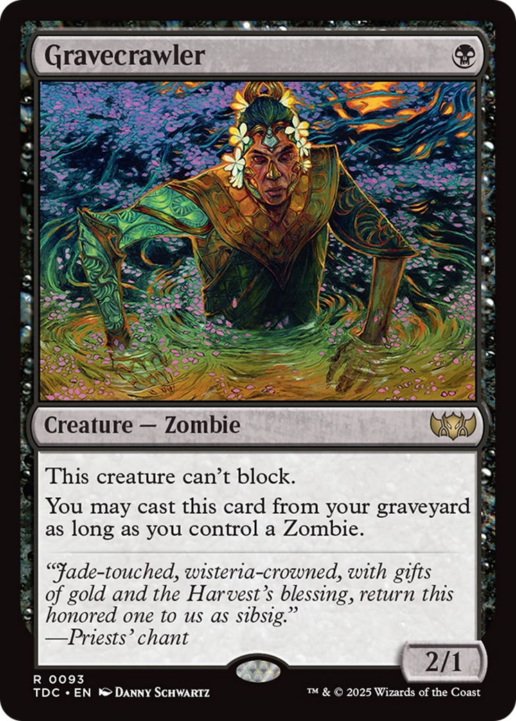 Gravecrawler (TDC-093) - [Commander: Tarkir: Dragonstorm]