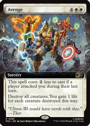 Avenge (Extended Art)  (MSC-295) - [Commander: Marvel Super Heroes]