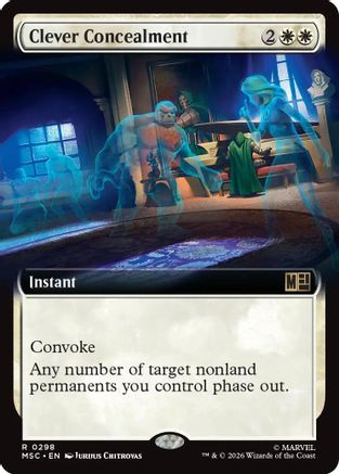 Clever Concealment (Extended Art)  [Foil]  (MSC-298) - [Commander: Marvel Super Heroes]