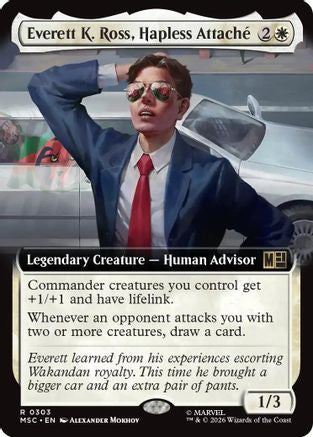 Everett K. Ross, Hapless Attache (Extended Art)  (MSC-303) - [Commander: Marvel Super Heroes]