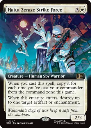 Hatut Zeraze Strike Force (Extended Art)  [Foil]  (MSC-307) - [Commander: Marvel Super Heroes]