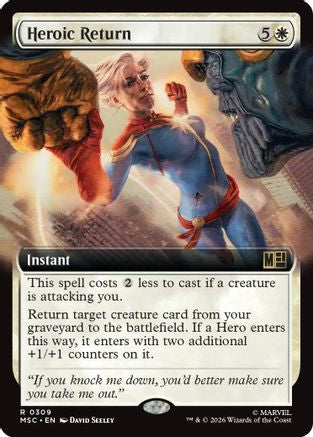 Heroic Return (Extended Art)  [Foil]  (MSC-309) - [Commander: Marvel Super Heroes]
