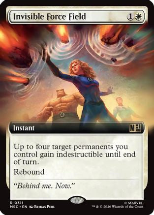 Invisible Force Field (Extended Art)  [Foil]  (MSC-311) - [Commander: Marvel Super Heroes]