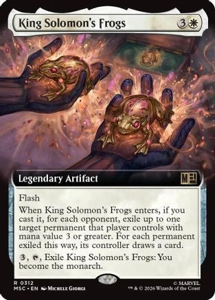 King Solomon's Frogs (Extended Art)  [Foil]  (MSC-312) - [Commander: Marvel Super Heroes]