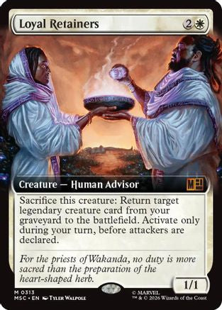Loyal Retainers (Extended Art)  [Foil]  (MSC-313) - [Commander: Marvel Super Heroes]