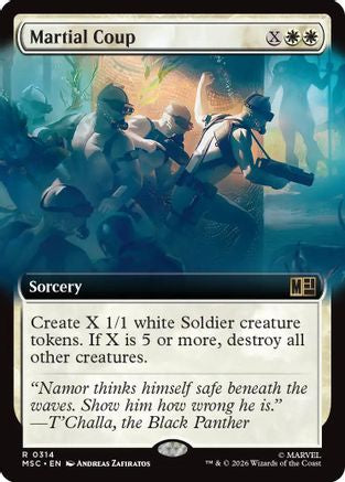 Martial Coup (Extended Art)  (MSC-314) - [Commander: Marvel Super Heroes]