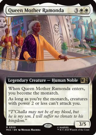 Queen Mother Ramonda (Extended Art)  [Foil]  (MSC-320) - [Commander: Marvel Super Heroes]
