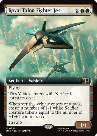 Royal Talon Fighter Jet (Extended Art)  (MSC-321) - [Commander: Marvel Super Heroes]