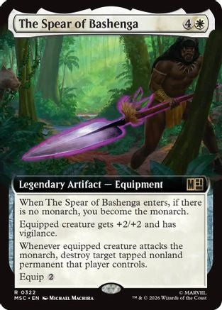 The Spear of Bashenga (Extended Art)  (MSC-322) - [Commander: Marvel Super Heroes]