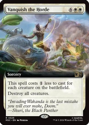 Vanquish the Horde (Extended Art)  [Foil]  (MSC-325) - [Commander: Marvel Super Heroes]