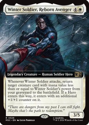 Winter Soldier, Reborn Avenger (Extended Art)  (MSC-326) - [Commander: Marvel Super Heroes]