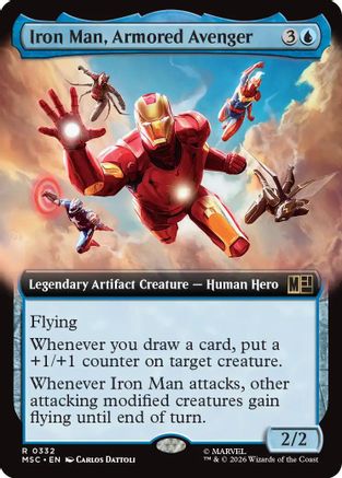 Iron Man, Armored Avenger (Extended Art)  (MSC-332) - [Commander: Marvel Super Heroes]