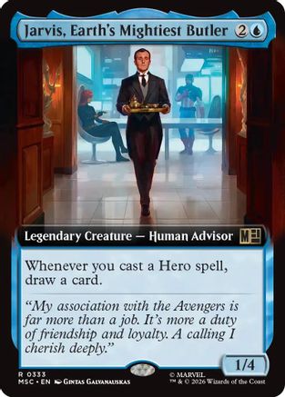 Jarvis, Earth's Mightiest Butler (Extended Art)  (MSC-333) - [Commander: Marvel Super Heroes]