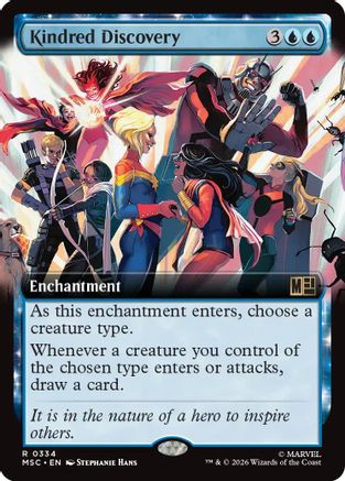 Kindred Discovery (Extended Art)  [Foil]  (MSC-334) - [Commander: Marvel Super Heroes]