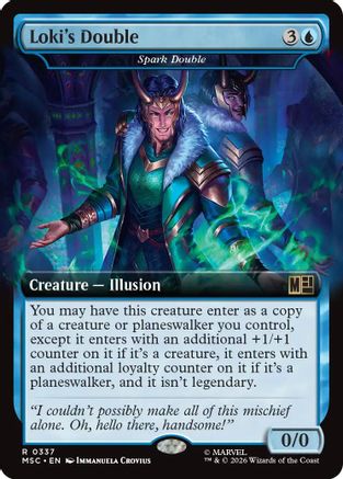 Loki's Double - Spark Double (Extended Art)  (MSC-337) - [Commander: Marvel Super Heroes]