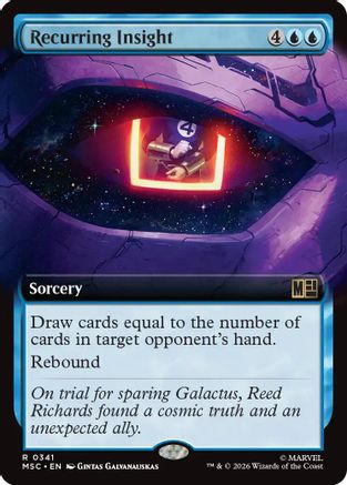 Recurring Insight (Extended Art)  [Foil]  (MSC-341) - [Commander: Marvel Super Heroes]