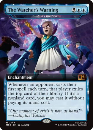 The Watcher's Warning - Mind's Dilation (Extended Art)  (MSC-344) - [Commander: Marvel Super Heroes]