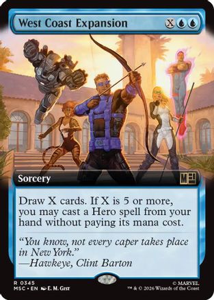 West Coast Expansion (Extended Art)  (MSC-345) - [Commander: Marvel Super Heroes]