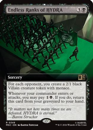 Endless Ranks of HYDRA (Extended Art)  (MSC-348) - [Commander: Marvel Super Heroes]