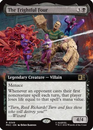 The Frightful Four (Extended Art)  (MSC-349) - [Commander: Marvel Super Heroes]