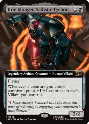 Iron Monger, Sadistic Tycoon (Extended Art)  (MSC-350) - [Commander: Marvel Super Heroes]