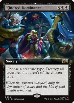 Kindred Dominance (Extended Art)  [Foil]  (MSC-351) - [Commander: Marvel Super Heroes]