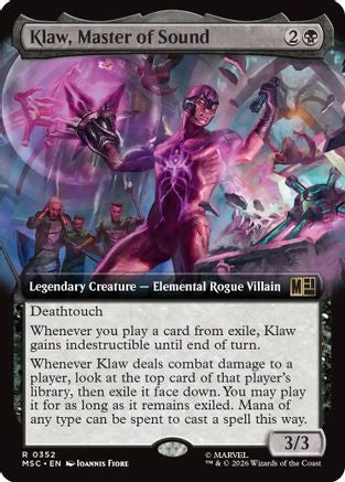 Klaw, Master of Sound (Extended Art)  (MSC-352) - [Commander: Marvel Super Heroes]