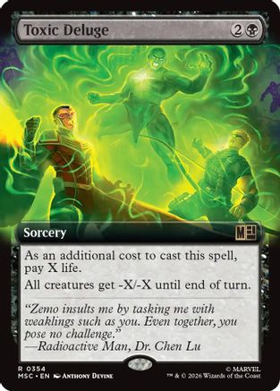 Toxic Deluge (Borderless)  (MSC-354) - [Commander: Marvel Super Heroes]