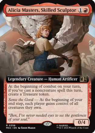 Alicia Masters, Skilled Sculptor (Extended Art)  (MSC-356) - [Commander: Marvel Super Heroes]