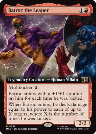 Batroc the Leaper (Extended Art)  (MSC-357) - [Commander: Marvel Super Heroes]