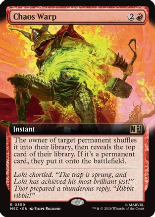 Chaos Warp (Extended Art)  (MSC-359) - [Commander: Marvel Super Heroes]
