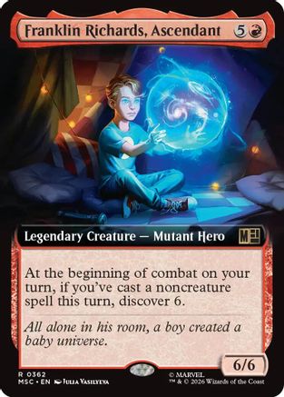 Franklin Richards, Ascendant (Extended Art)  (MSC-362) - [Commander: Marvel Super Heroes]