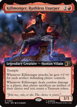 Killmonger, Ruthless Usurper (Extended Art)  (MSC-364) - [Commander: Marvel Super Heroes]