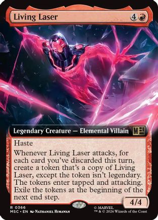 Living Laser (Extended Art)  (MSC-366) - [Commander: Marvel Super Heroes]