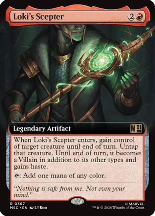 Loki's Scepter (Extended Art)  (MSC-367) - [Commander: Marvel Super Heroes]