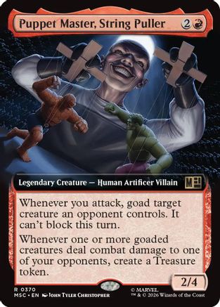 Puppet Master, String Puller (Extended Art)  [Foil]  (MSC-370) - [Commander: Marvel Super Heroes]