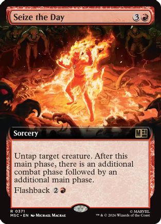 Seize the Day (Extended Art)  [Foil]  (MSC-371) - [Commander: Marvel Super Heroes]