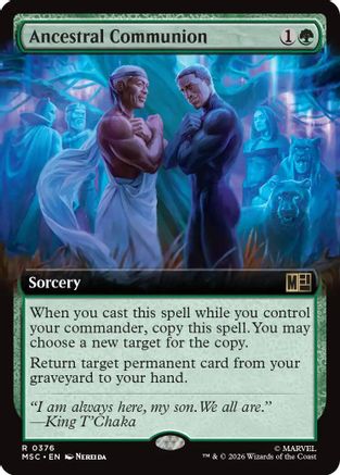 Ancestral Communion (Extended Art)  [Foil]  (MSC-376) - [Commander: Marvel Super Heroes]