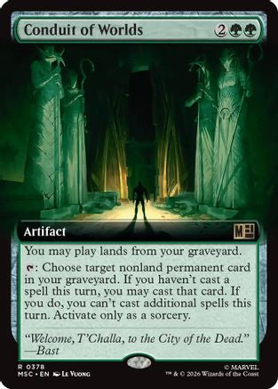 Conduit of Worlds (Extended Art)  [Foil]  (MSC-378) - [Commander: Marvel Super Heroes]