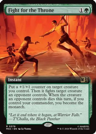Fight for the Throne (Extended Art)  (MSC-379) - [Commander: Marvel Super Heroes]