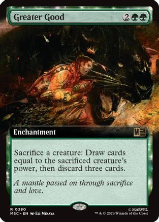 Greater Good (Extended Art)  [Foil]  (MSC-380) - [Commander: Marvel Super Heroes]