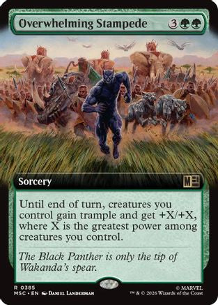 Overwhelming Stampede (Extended Art)  (MSC-385) - [Commander: Marvel Super Heroes]