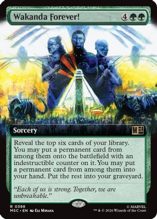 Wakanda Forever! (Extended Art)  (MSC-388) - [Commander: Marvel Super Heroes]